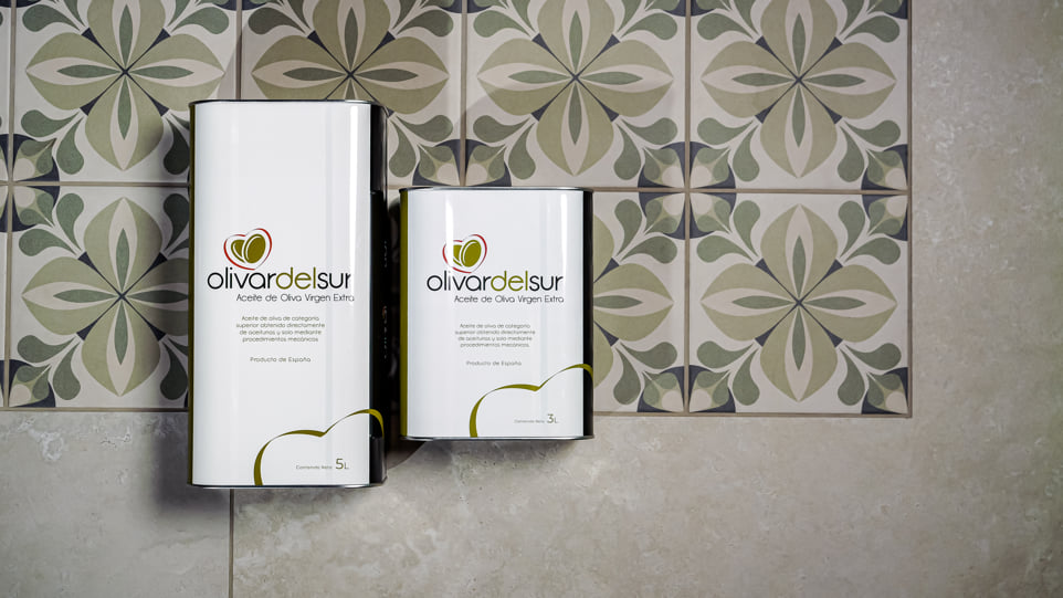botellas olivar del sur