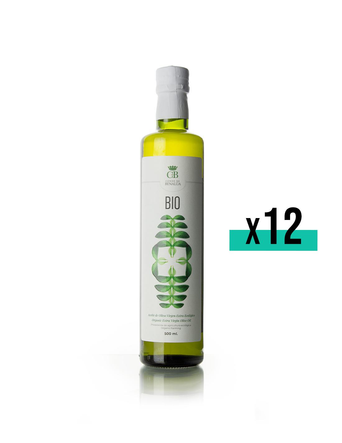 Conde de Benalúa BIO Ecológico AOVE botella vidrio 750ml 12ud - Imagen 2